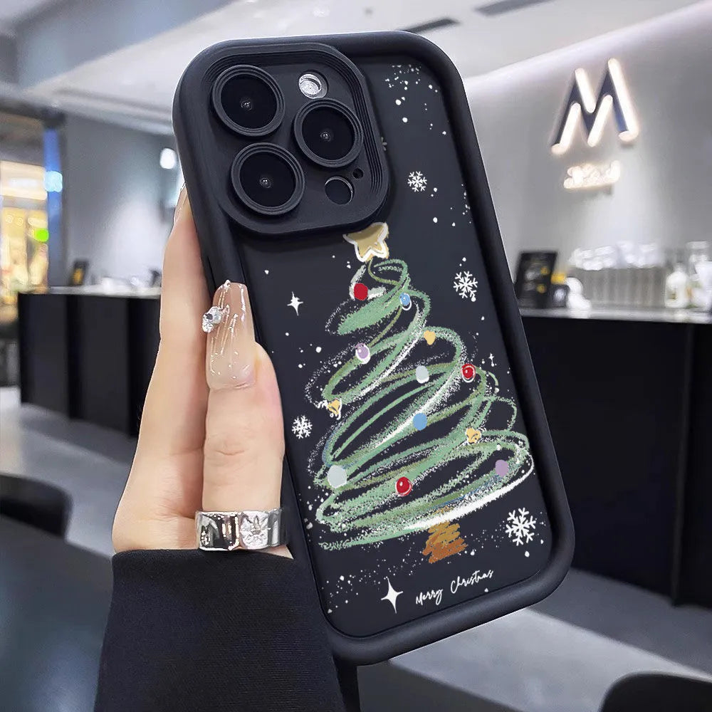 Christmas Tree Phone Case Silicone Soft Case