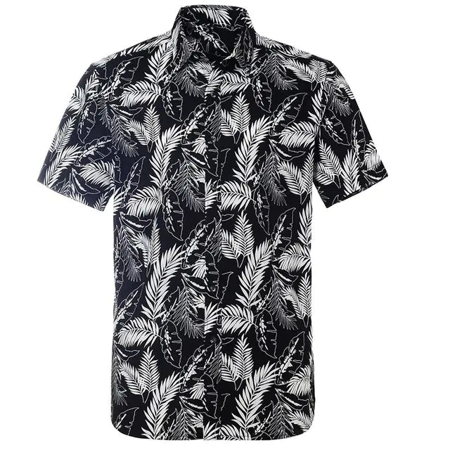 3D Floral Print Aloha Shirt for Men, Casual Beachwear